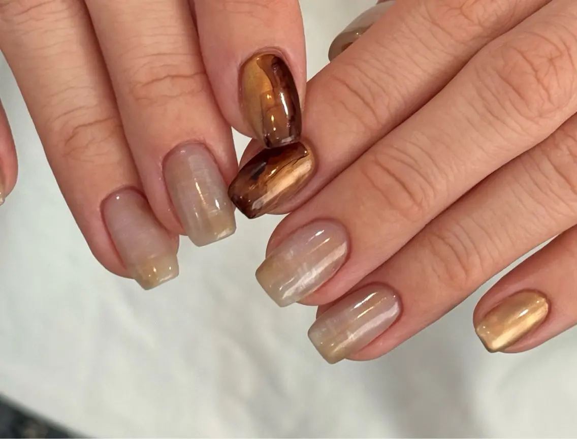 ネイル アートネイル ニュアンスネイル ハンドネイル Blé nailのネイルデザイン
