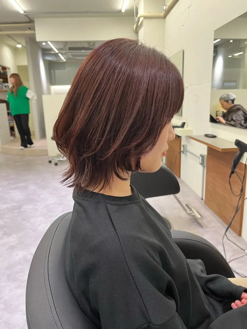 平日ミニモ限定⭐️全体カラー+前髪カット+炭酸泉の写真