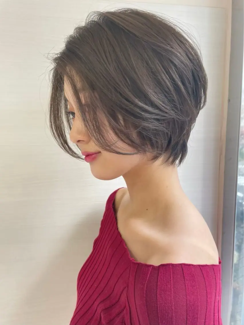 ショート カラー 沢井涼人 ✂︎ 艶髪のヘアスタイル