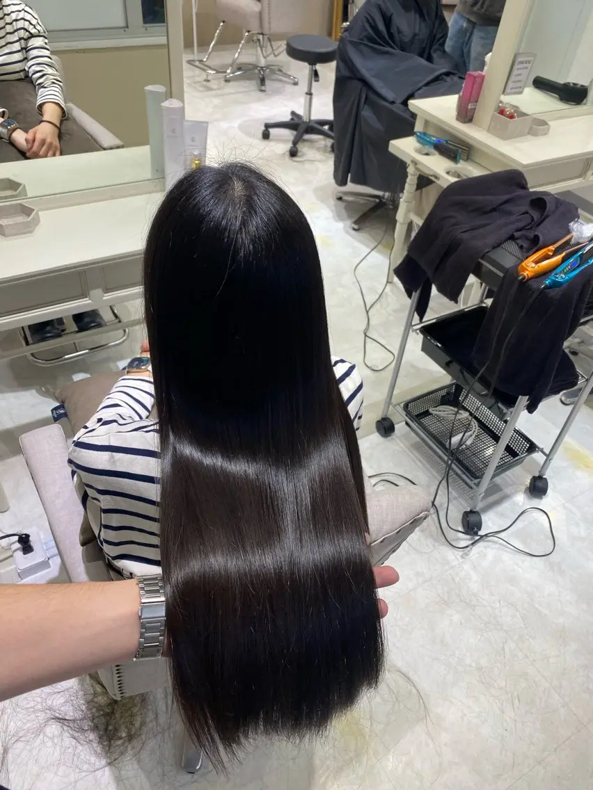 ロング 酸性ストレート 髪質改善×縮毛矯正 Core 片山健太のヘアスタイル