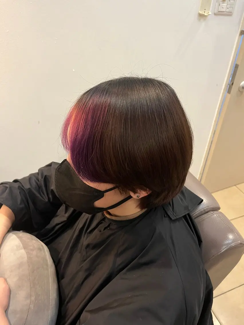«ミニモ限定/モデル募集中»当日🉑透明感カラーで垢抜け⸝⋆⸝⋆ワンカラーでサラサラ髪へ🫧の写真