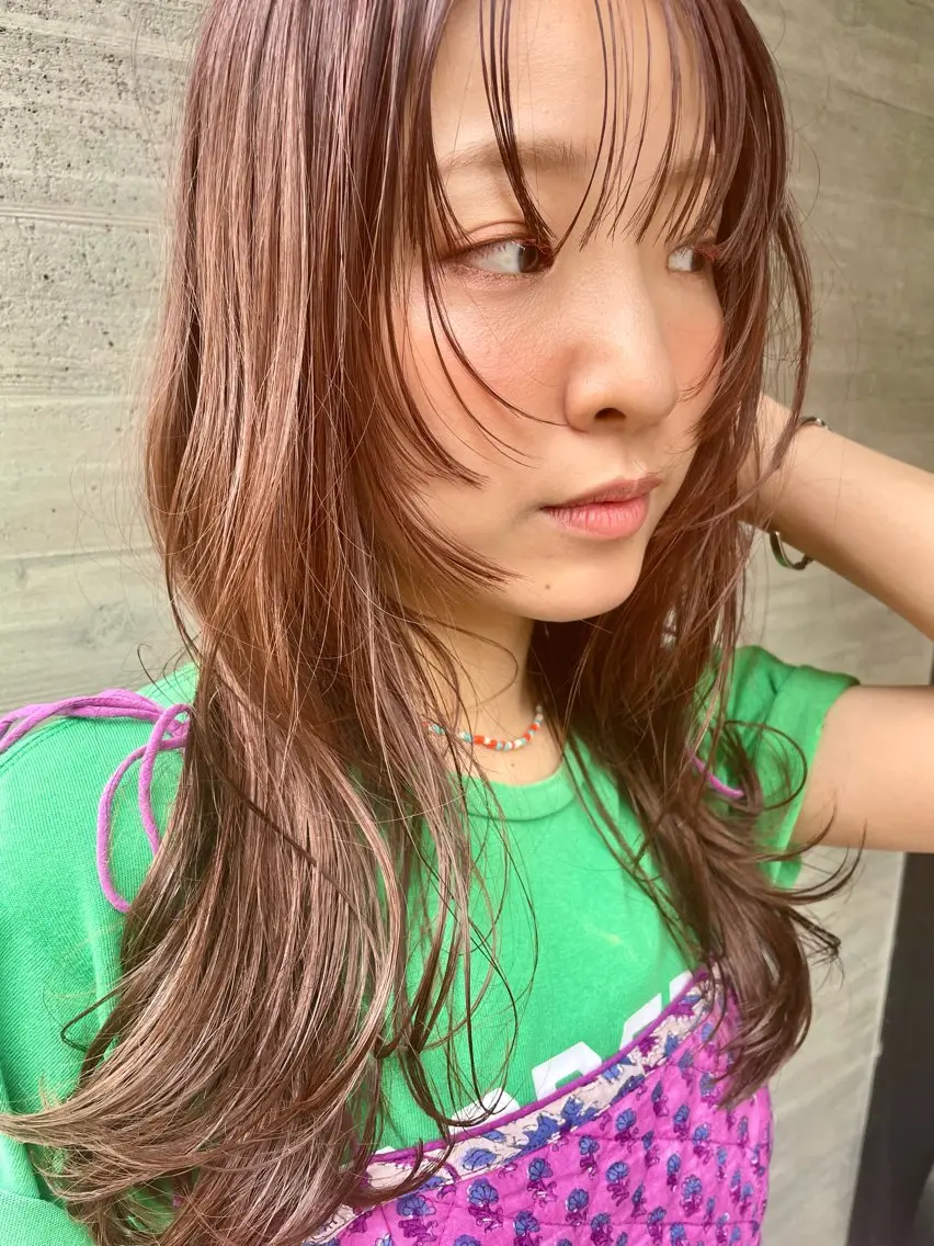 ロング カラー パーマ 🌼似合わせカット 🌼おぎの みき🌼のヘアスタイル