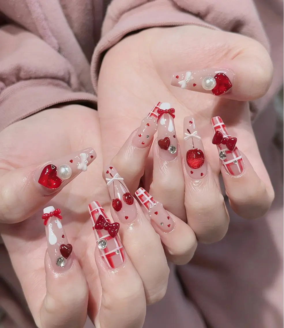 ネイル オーロラネイル ブラウン チークネイル 成人式 長さ出し ハンドネイル NEW NAIL 池袋のネイルデザイン