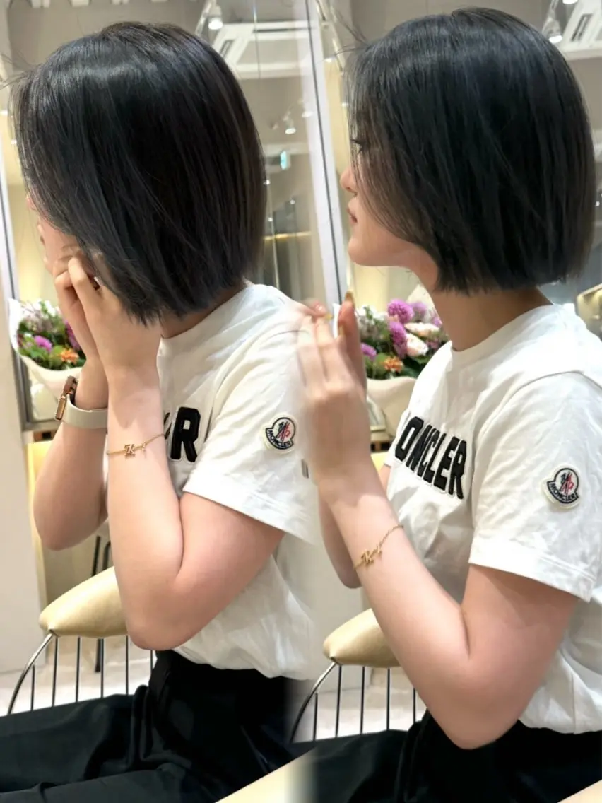 ロング カット 🩵縮毛矯正・ボブ 岩原朋也🩵のヘアスタイル