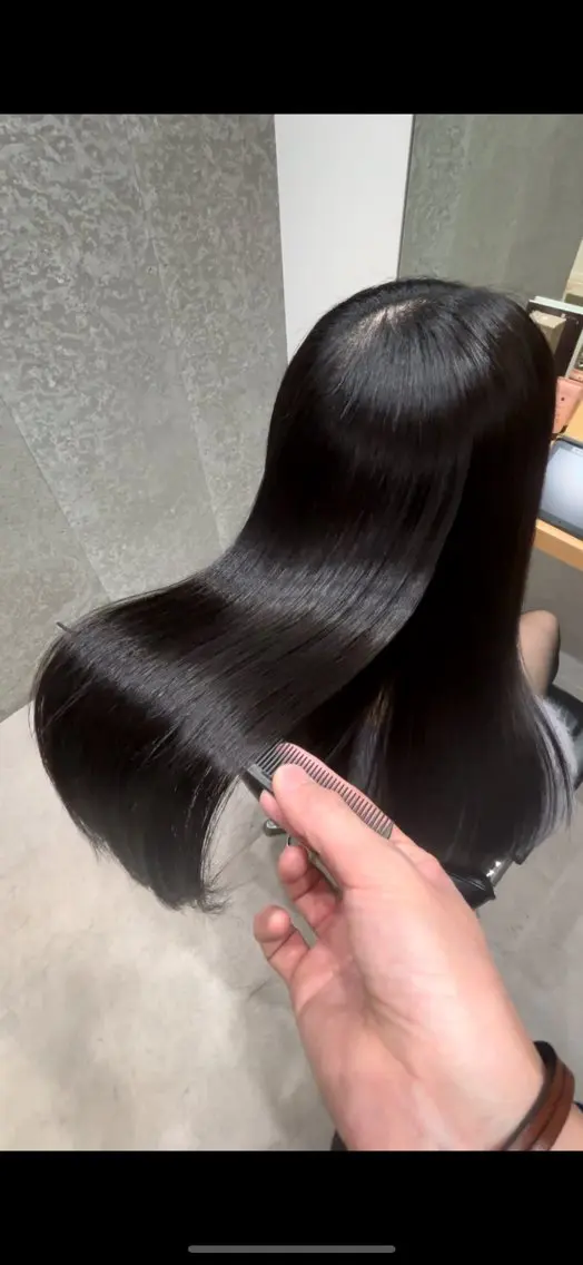 セミロング カラー アクアカラー 髪質改善 トリートメント カット ヘアカラー トリートメント 髪質改善ヘアケア 艶髪特化/上田のヘアスタイル