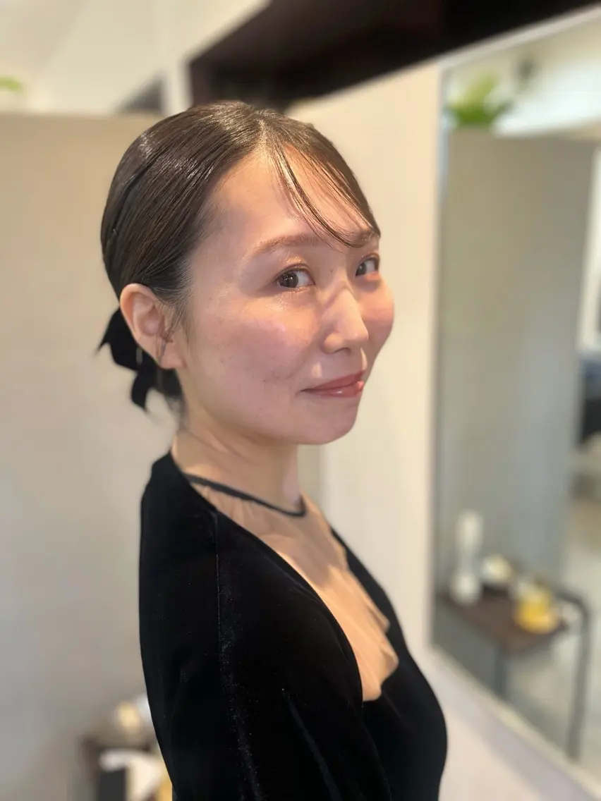 ヘアアレンジ ヘアセット ヘアメイクネイリスト hidemi中目黒のヘアスタイル