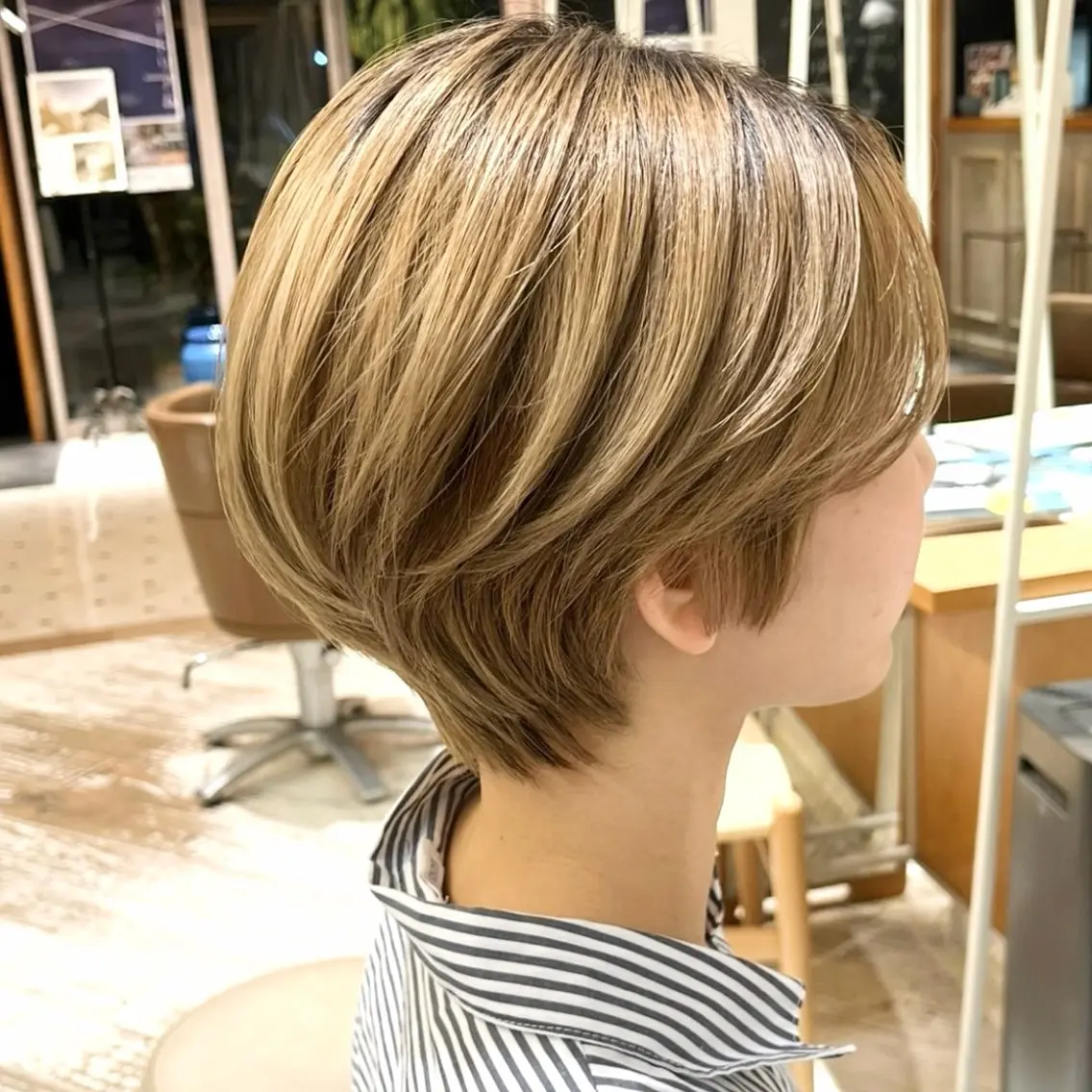 ショート ショートヘア ショートカット / 銀座/ 青山莉奈のヘアスタイル