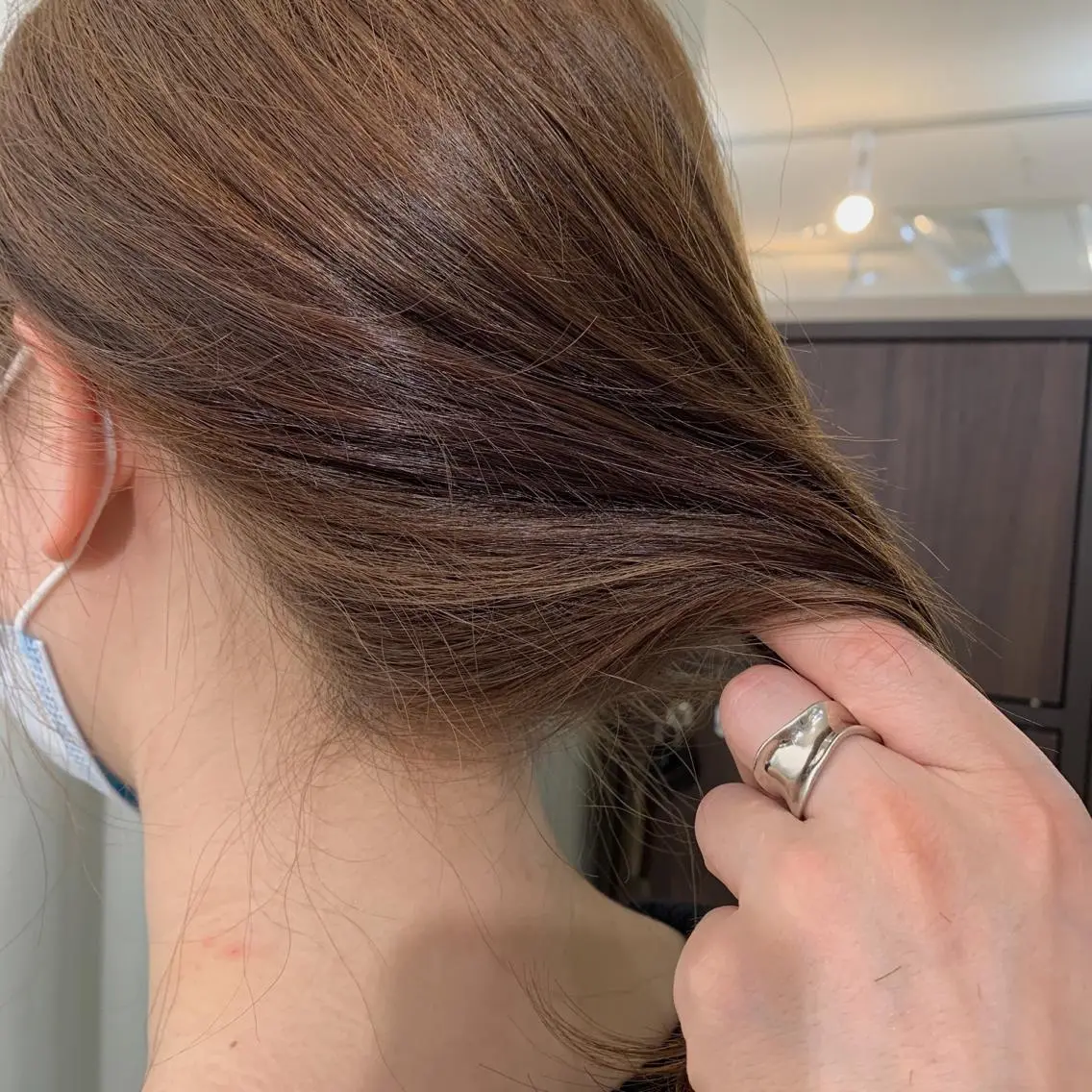 セミロング カラー 【韓国風くびれヘア】 joule小木曽輝のヘアスタイル