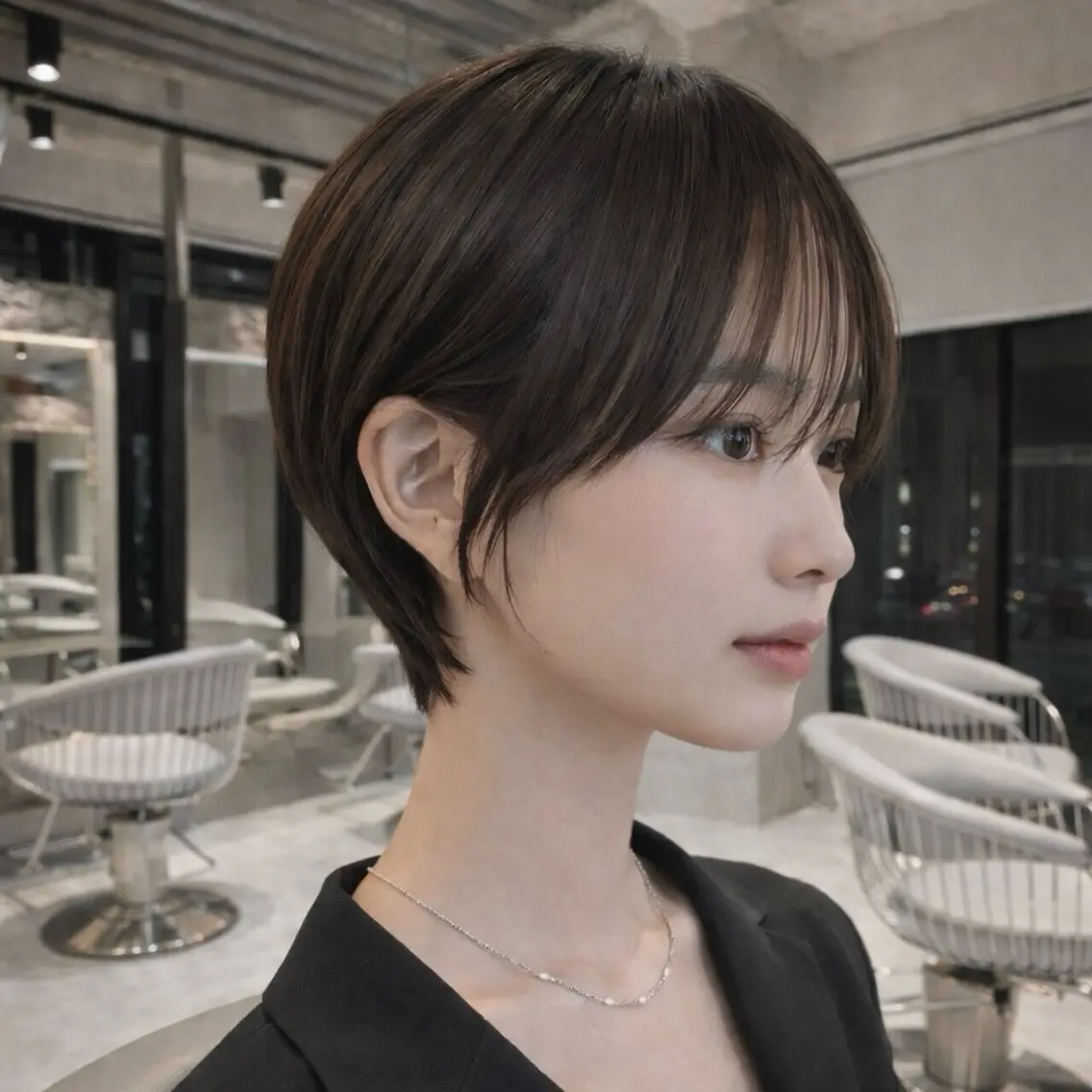 ショート カラー カット ヘアカラー トリートメント 《髪質改善✖️レイヤ ー🩶》ナオヤのヘアスタイル