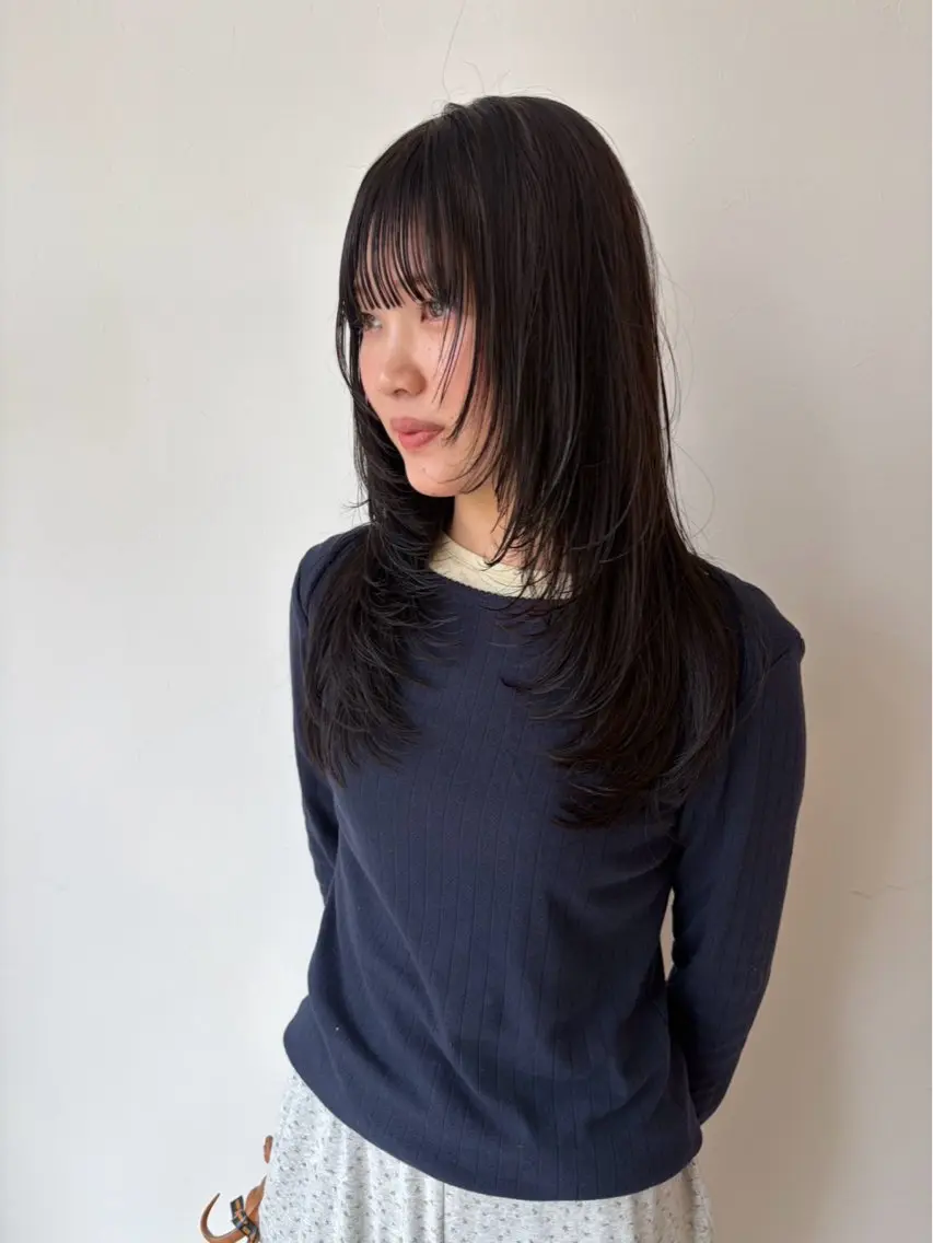 ロング 篠原 菜花のヘアスタイル