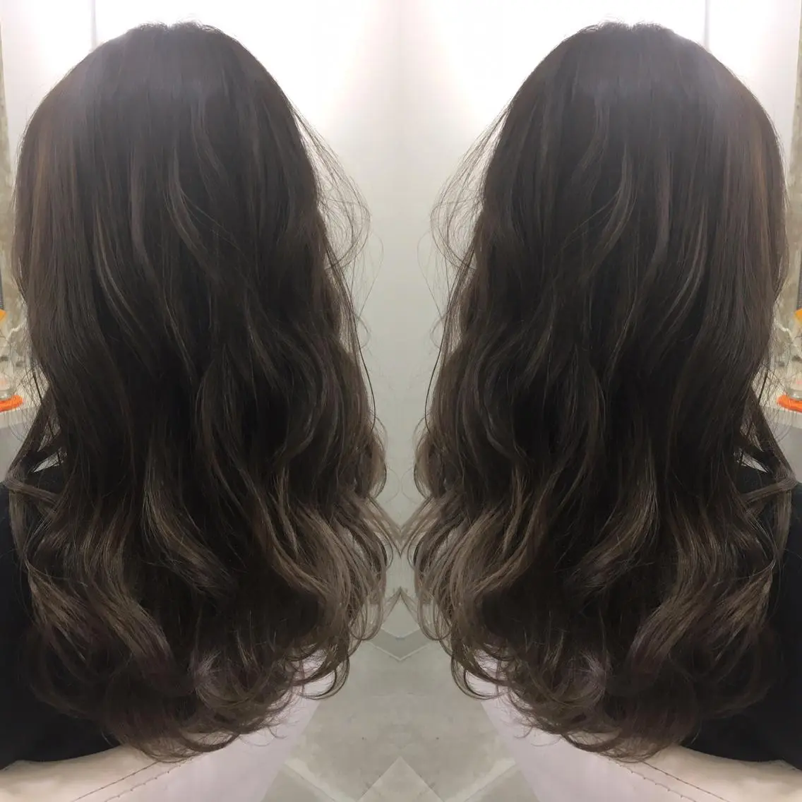 セミロング ロング カラー 髪質改善 中川 翔のヘアスタイル