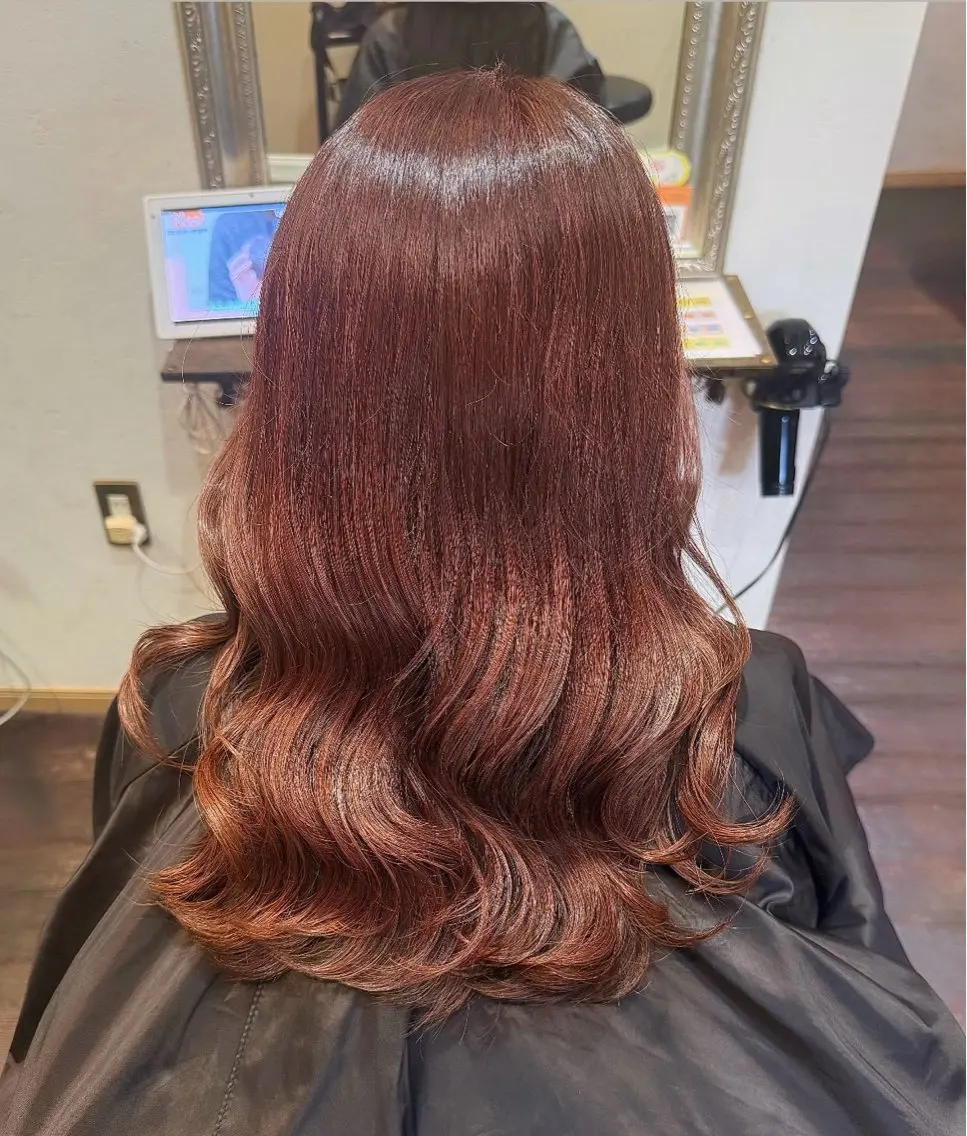ロング カラー ヘアカラー ✨️ブリーチなしカラ ー✨️/朝香のヘアスタイル