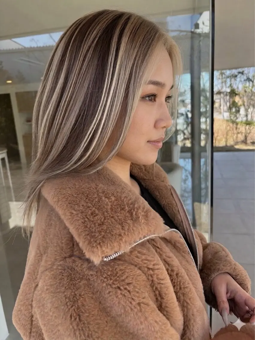 ミディアム 本間 良のヘアスタイル
