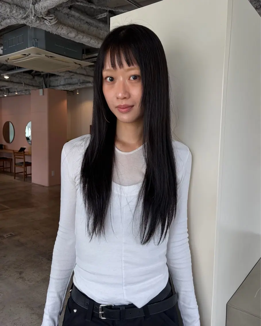 ロング カット ヘアカラー 🧣misaki 🧣のヘアスタイル