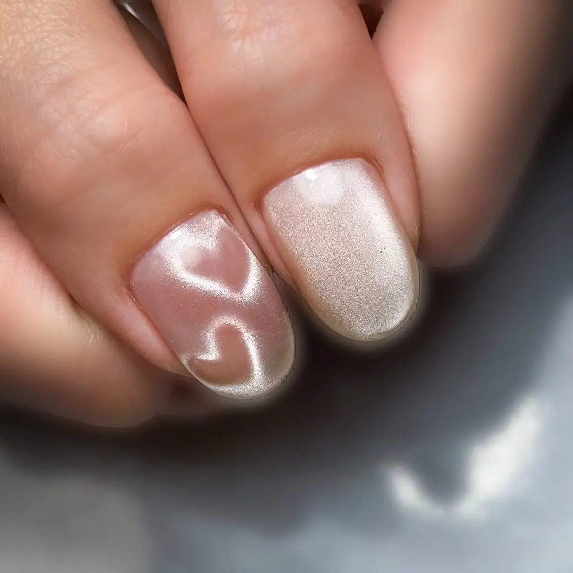 ネイル ハート &.nail/ ニュアンス/持込み可のネイルデザイン