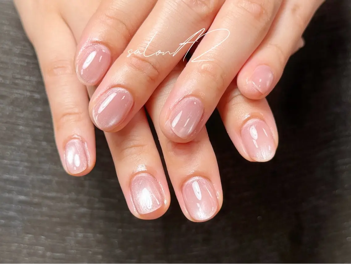 ネイル アートネイル 長さ出し フットネイル フレンチネイル ジェルネイル salon AZのネイルデザイン