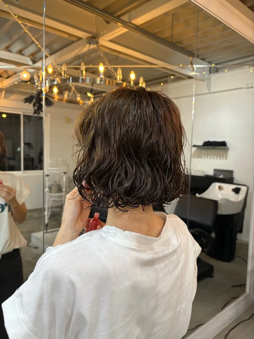 ショート パーマ fukuma hikariのヘアスタイル
