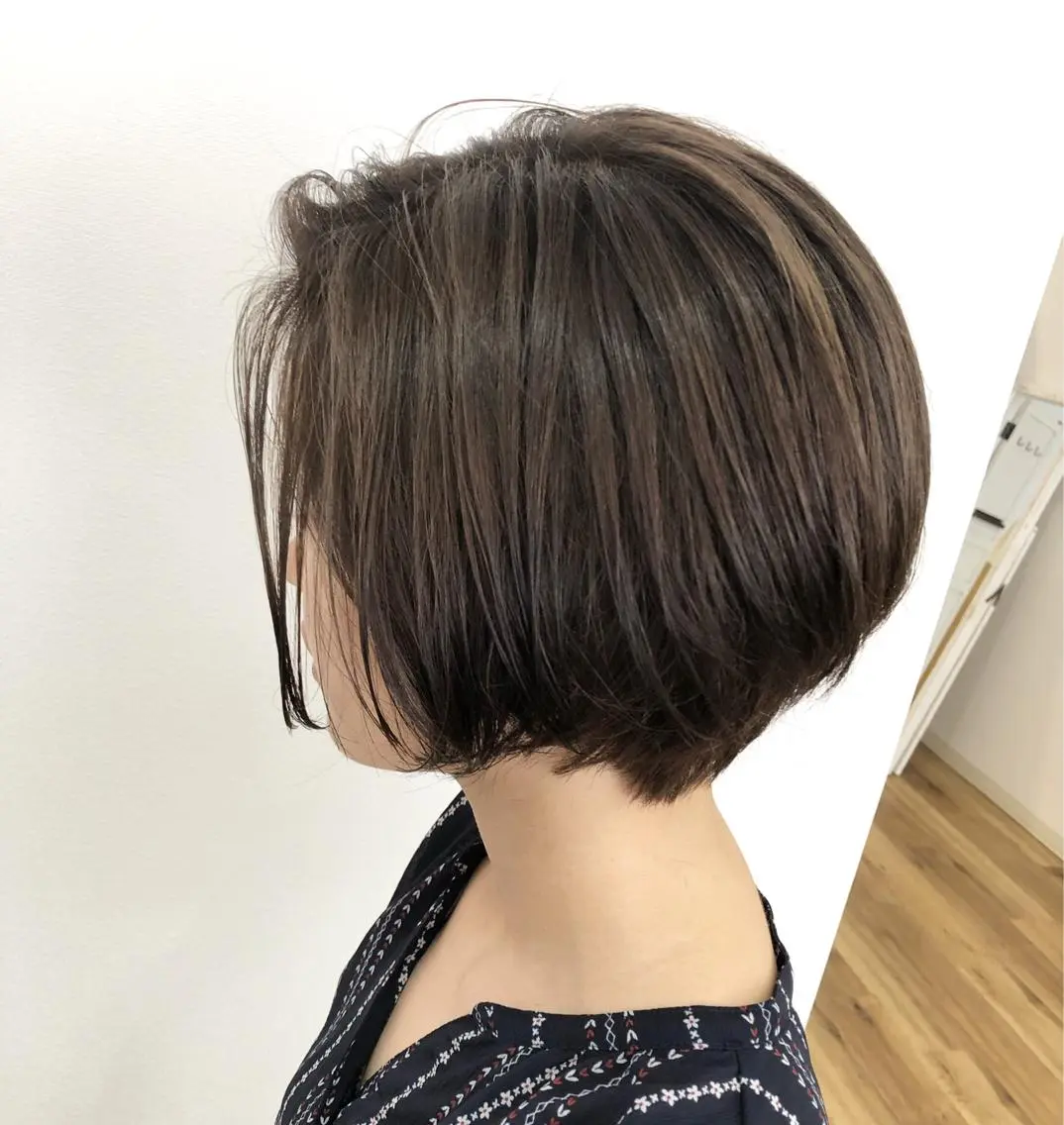 ショート カラー ショートボブ アッシュ ボブ ショートヘア カット ヘアカラー トリートメント Le/a谷町 野上幹太のヘアスタイル