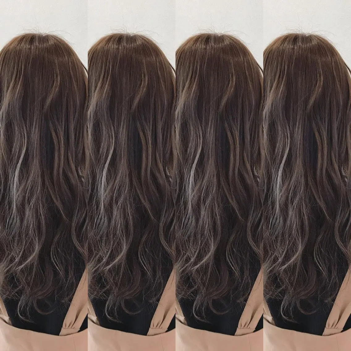 ロング カラー ハイライトカラー ハイライト 岡本 智次のヘアスタイル