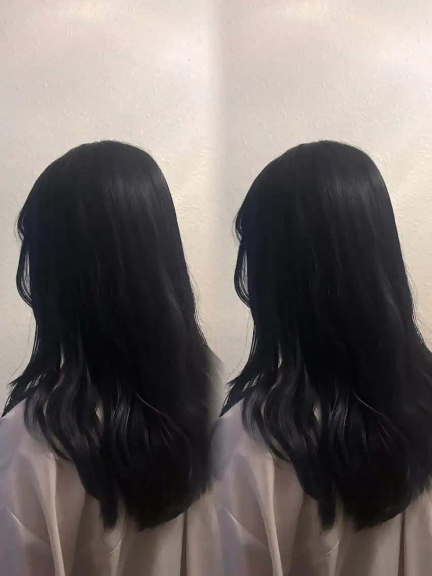 セミロング ヘアカラー 杉本 奈々美のヘアスタイル