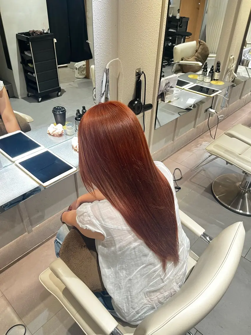 カラー ヘアカラー トリートメント ヘッドスパ 艶カラー/ NaRuのヘアスタイル