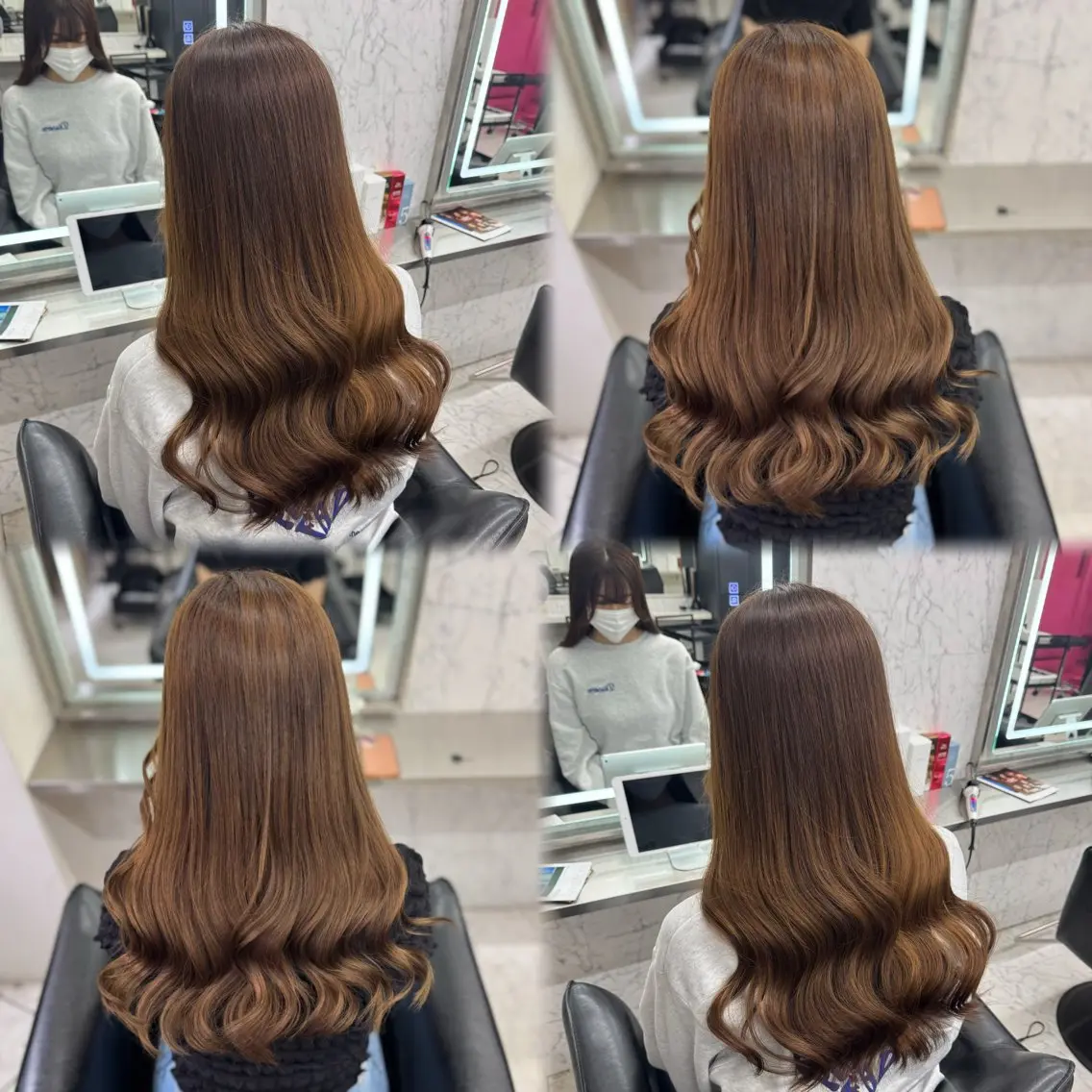 ロング カラー ハイトーンカラー ヘアカラー JPCY MIRIYAのヘアスタイル