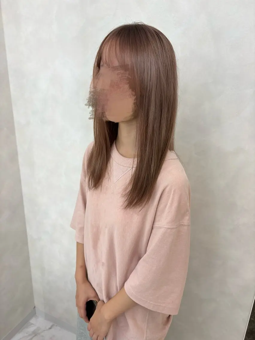 カラー ピンクカラー ヘアカラー 艶髪/愛されカラー natsuのヘアスタイル
