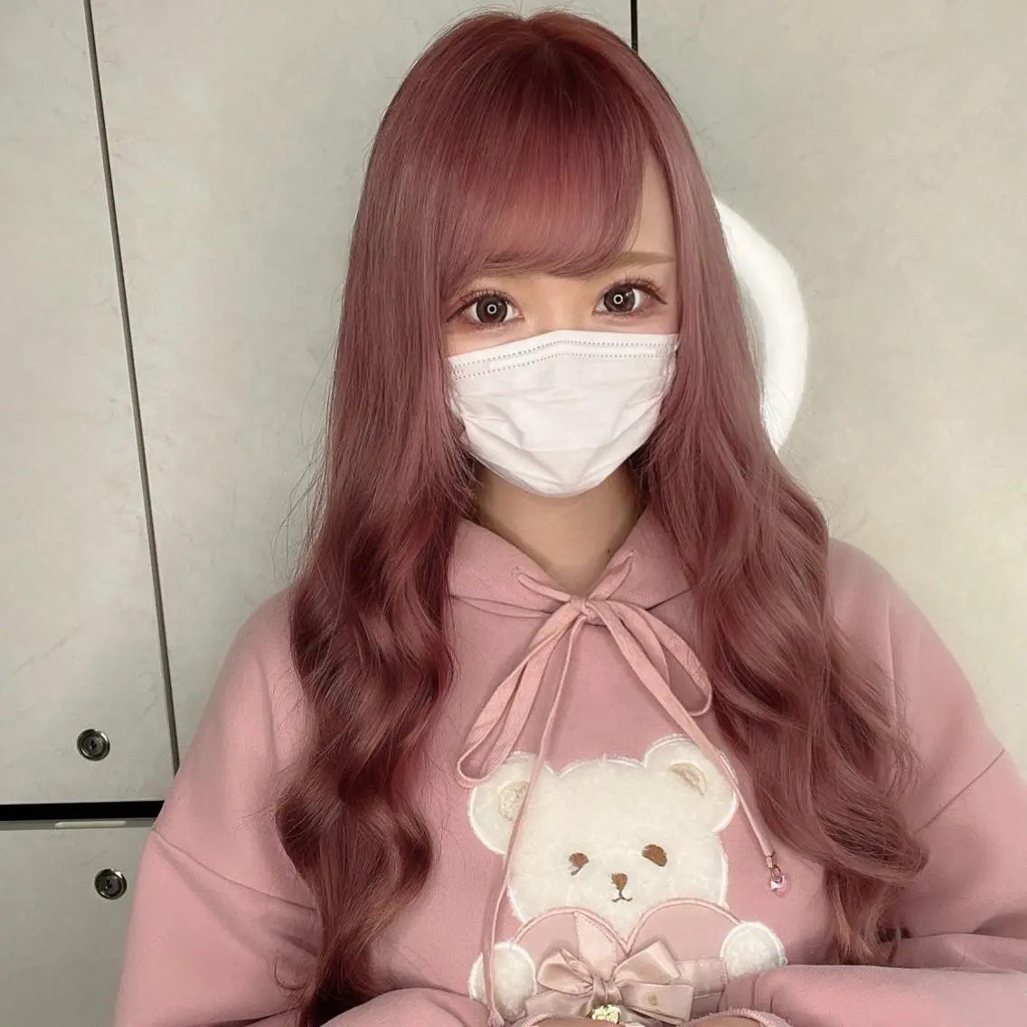 ロング カラー ヘアアレンジ シールエクステ アッシュ バレイヤージュ ベージュカラー ブリーチ ar+ ❤︎ maiのヘアスタイル