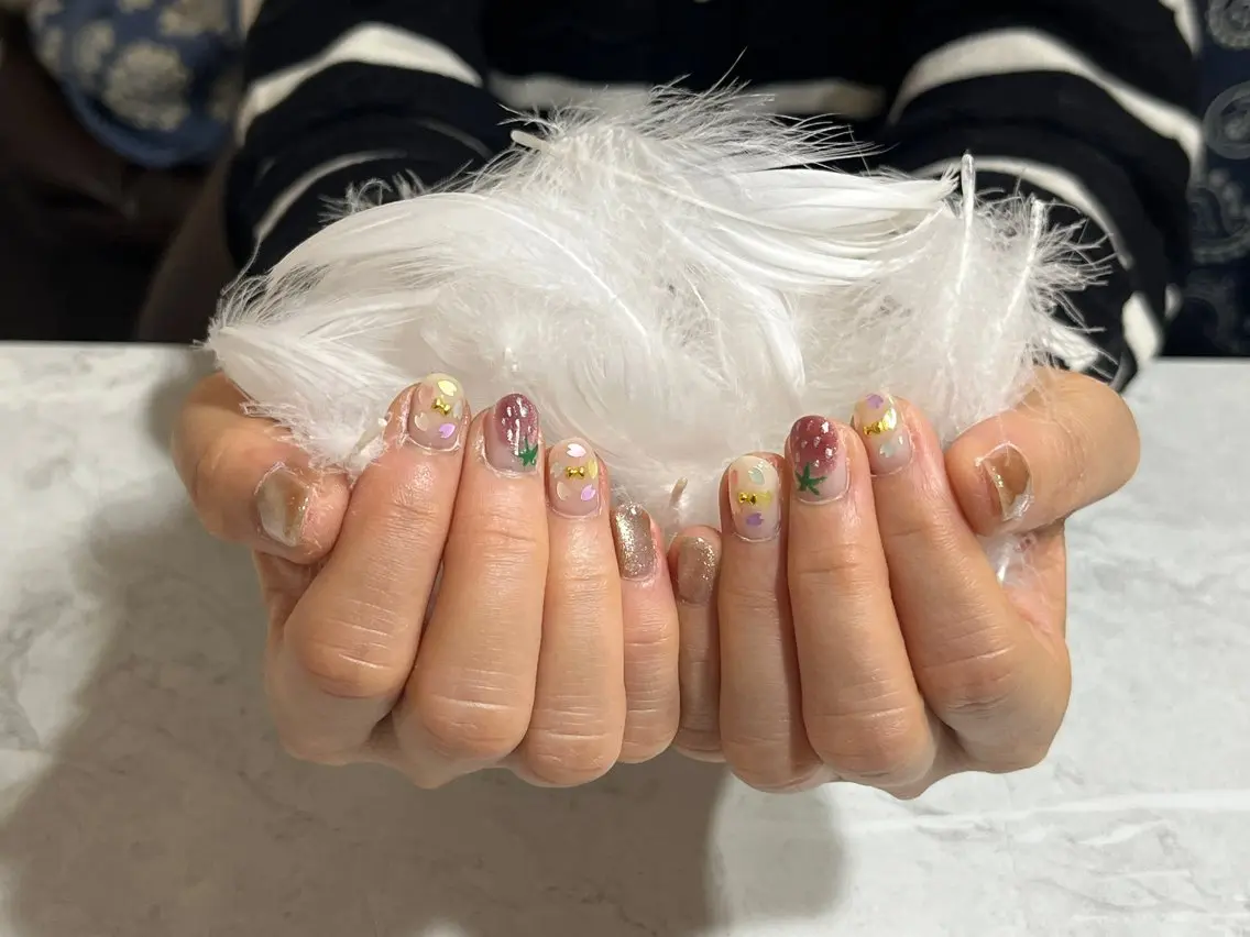 オフ込み アートネイルの写真