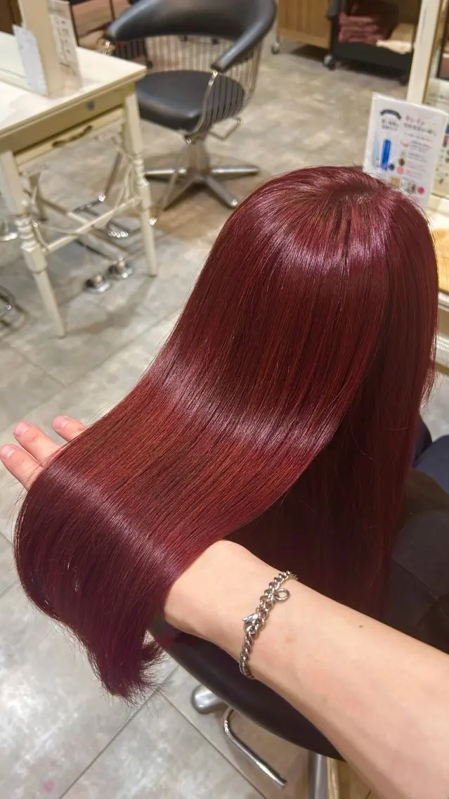セミロング カット ヘアカラー トリートメント ヘアセット 韓国レイヤー/なんば /Takunaのヘアスタイル