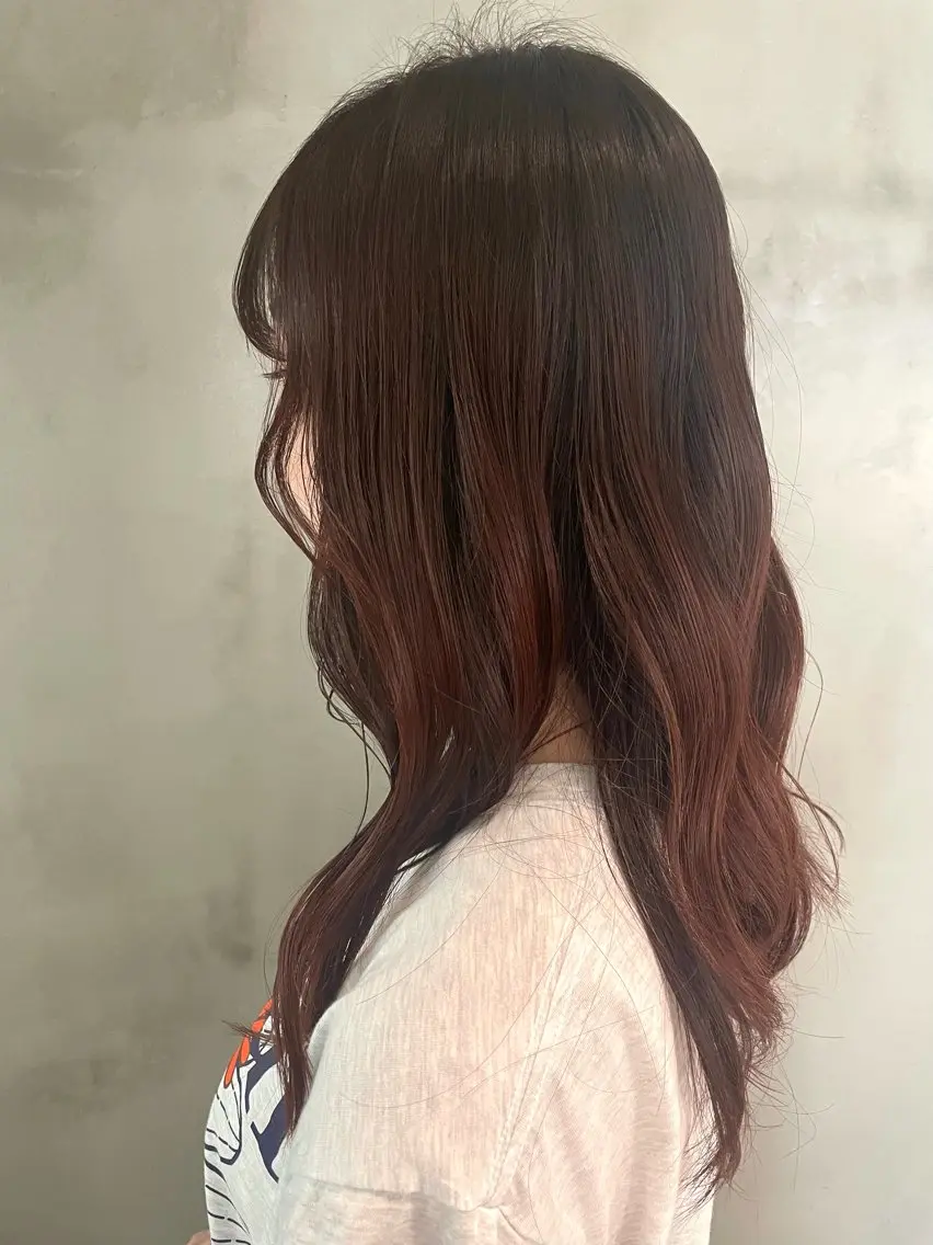 ロング カラー ブラウンカラー ユウナ🎀レイヤー/ 暖色カラーのヘアスタイル