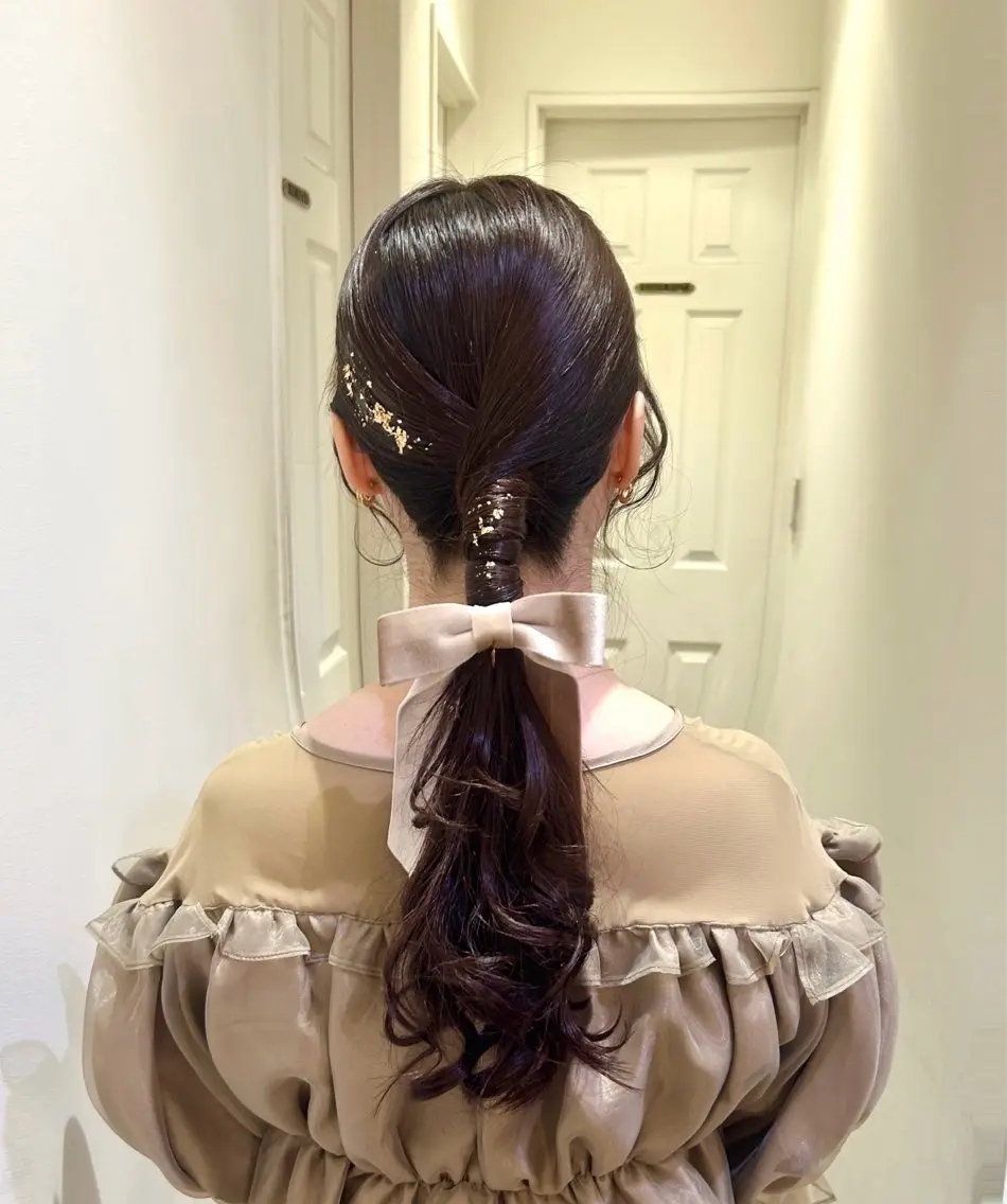 ヘアアレンジ 💖韓国ヘア/ エクステmikotoのヘアスタイル
