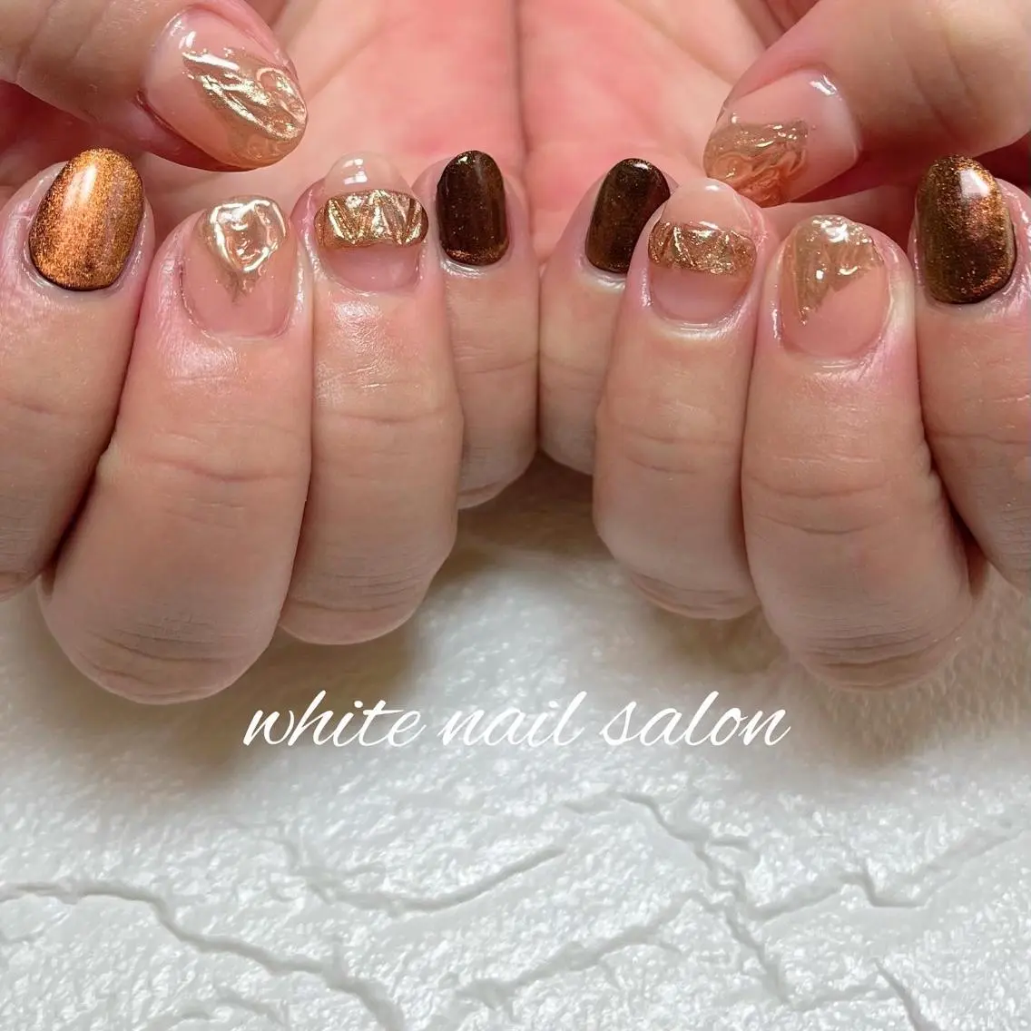 ネイル フットネイル ジェルネイル ハードジェル ラメ(グリッター) 持ち込み ハンドネイル white nail salonのネイルデザイン