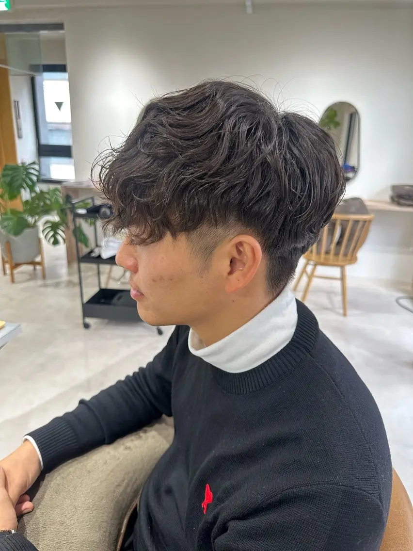 パーマ メンズ スペインカール カット パーマ トリートメント 🎀似合わせカット/ ボブ/佐瀬千枝🎀のヘアスタイル