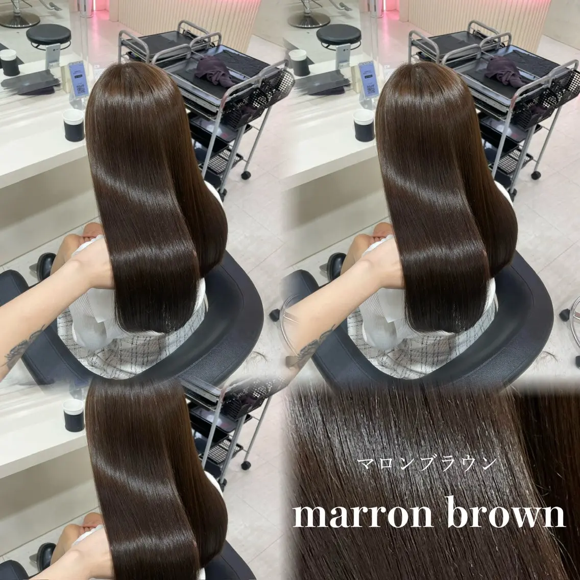 ロング カラー カット ヘアカラー トリートメント 💕мei 透明感カラー💕のヘアスタイル