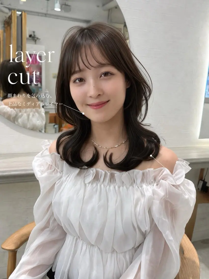 ミディアム 茂木俊哉 /縮毛矯正のヘアスタイル