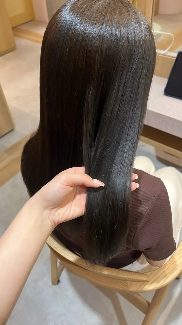 カラー 縮毛矯正 merc.🐑🤍 山口夏希のヘアスタイル