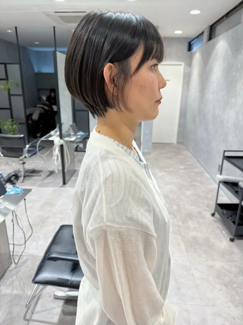ショート ショートボブ ボブ ショートヘア 野林 夏帆のヘアスタイル