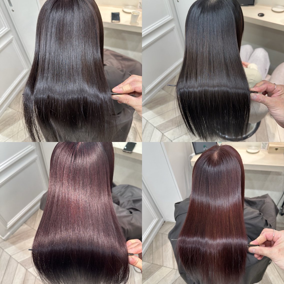 セミロング 【美髪縮毛矯正/ 髪質改善】岡邉隆太のヘアスタイル