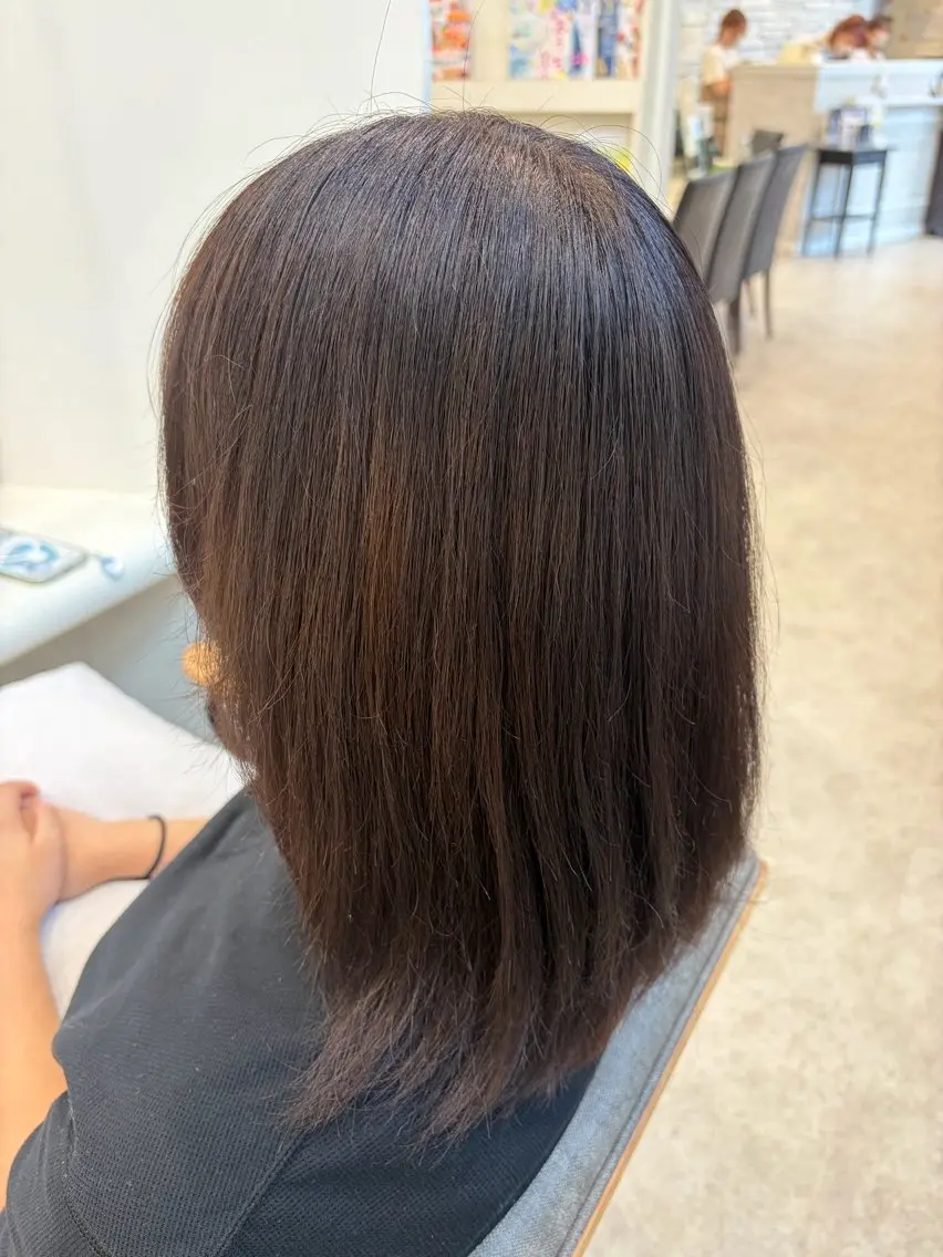 ミディアム カラー ヘアカラー 志村 梨帆のヘアスタイル