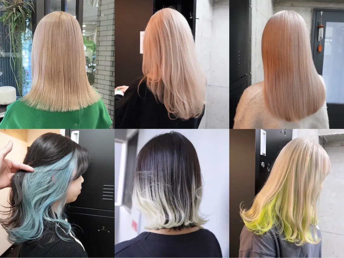 セミロング カラー ヘアカラー トリートメント 城 健太郎 💎ハイトーンのヘアスタイル