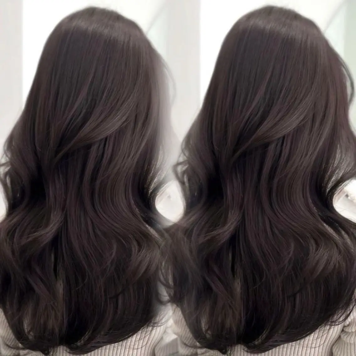 ロング 韓国風ヘア ヘアセット 海外ベージュカラー/ ハイライト/SAKUのヘアスタイル