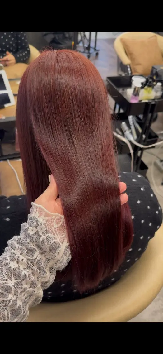 透明感たっぷり暖色カラー✨🍓+Aujuaトリートメント🫧の写真