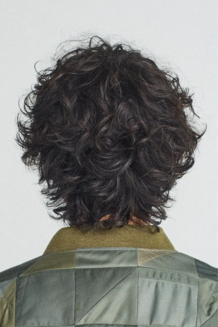 ミディアム パーマ メンズ カット パーマ 大人男子の メンズパーマのヘアスタイル