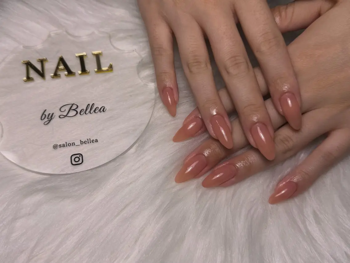 ネイル ワンカラーネイル シンプルネイル ハンドネイル Bellea mikoのネイルデザイン