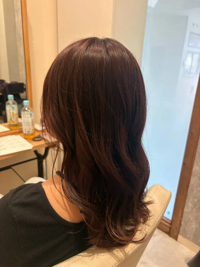 ロング カラー カット ヘアカラー MIYU｜パーソナル 診断🩵肌映えカラーのヘアスタイル