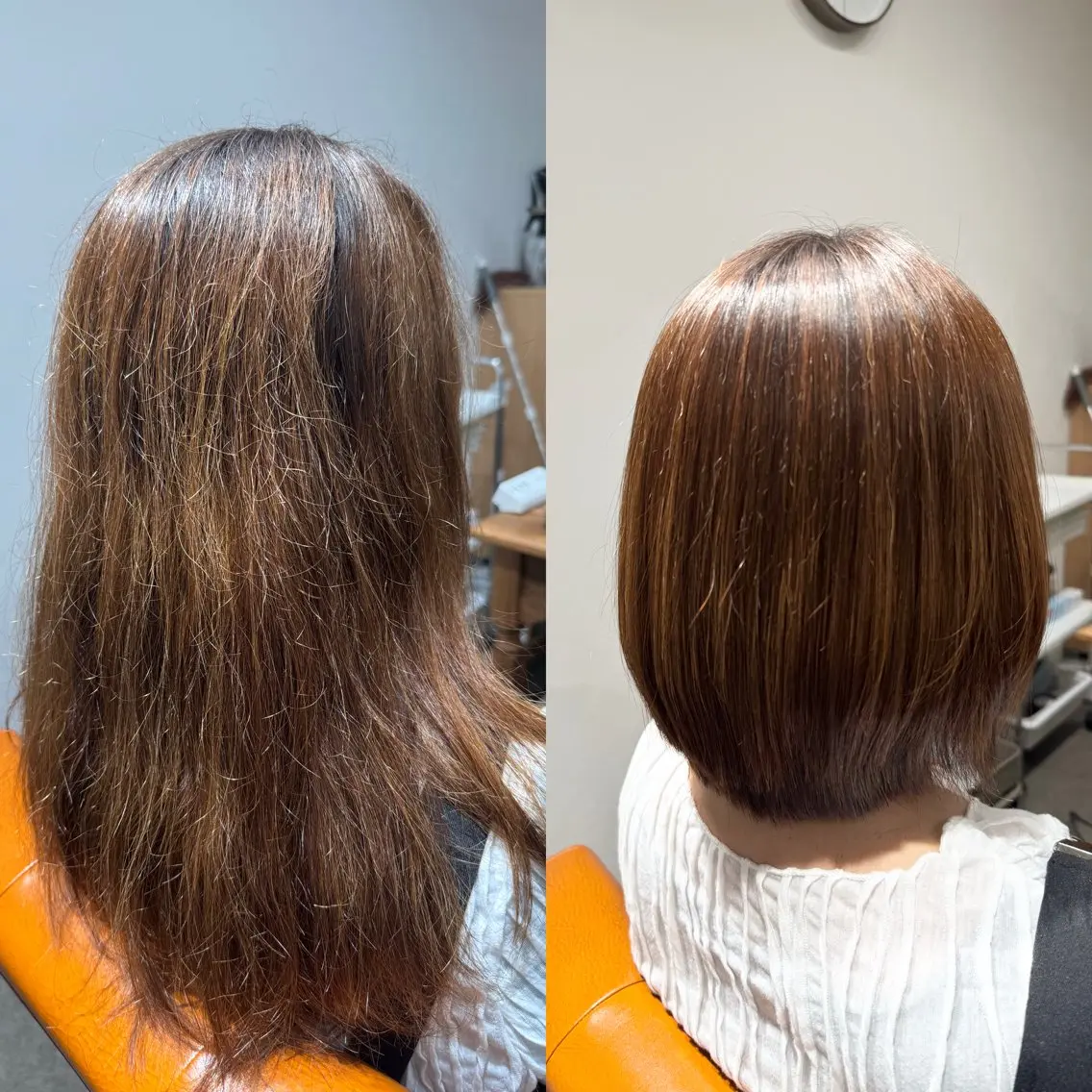 ショート 縮毛矯正 トリートメント 髪質改善縮毛✨ 泉谷彪芽のヘアスタイル
