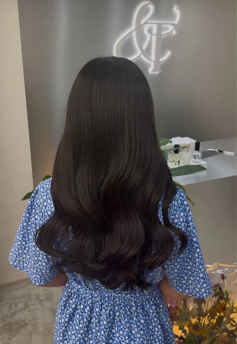 ロング カット ヘアカラー トリートメント 飯星/池袋/透明感 カラー/縮毛矯正特化のヘアスタイル