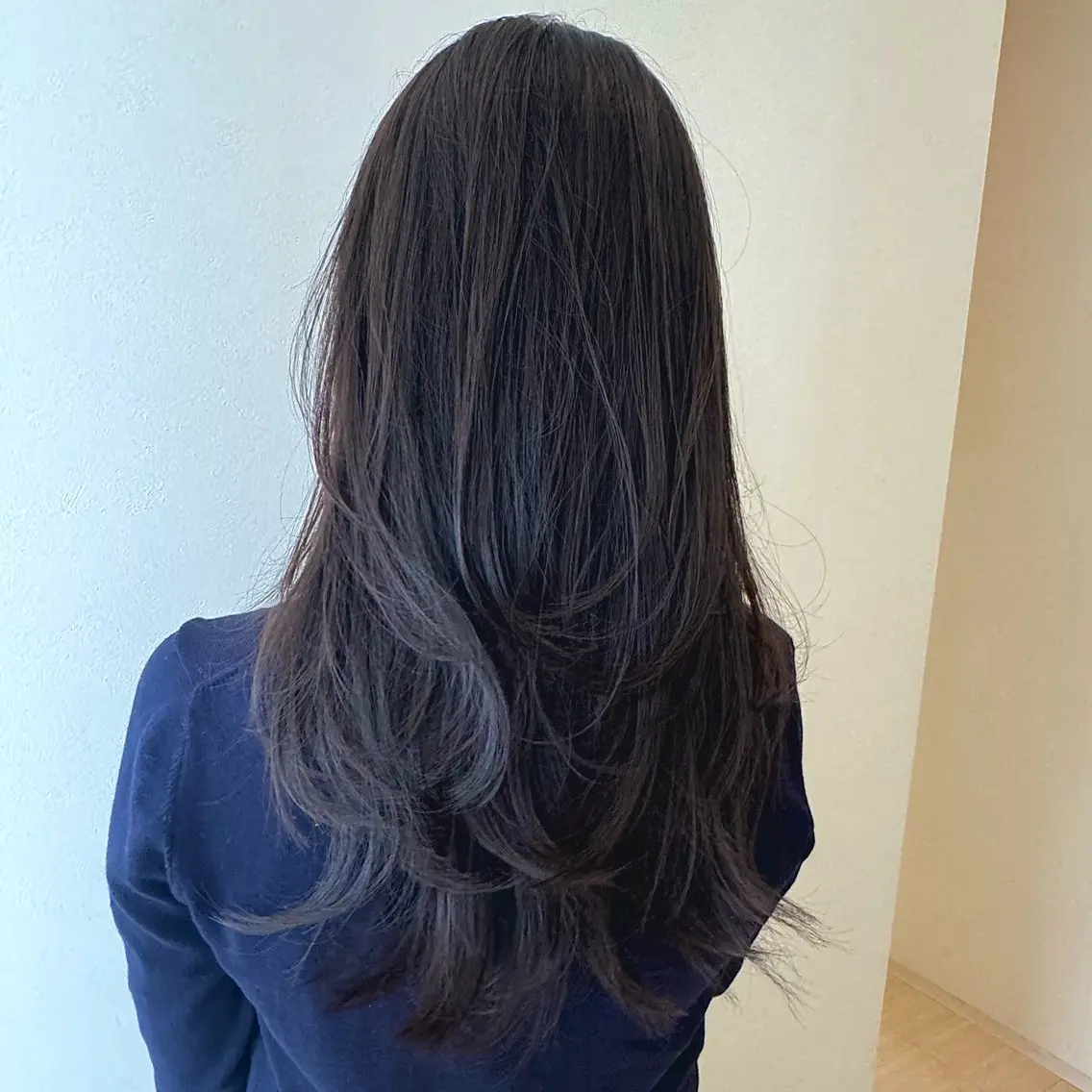 ロング レイヤーカット カット 石黒 晴香のヘアスタイル