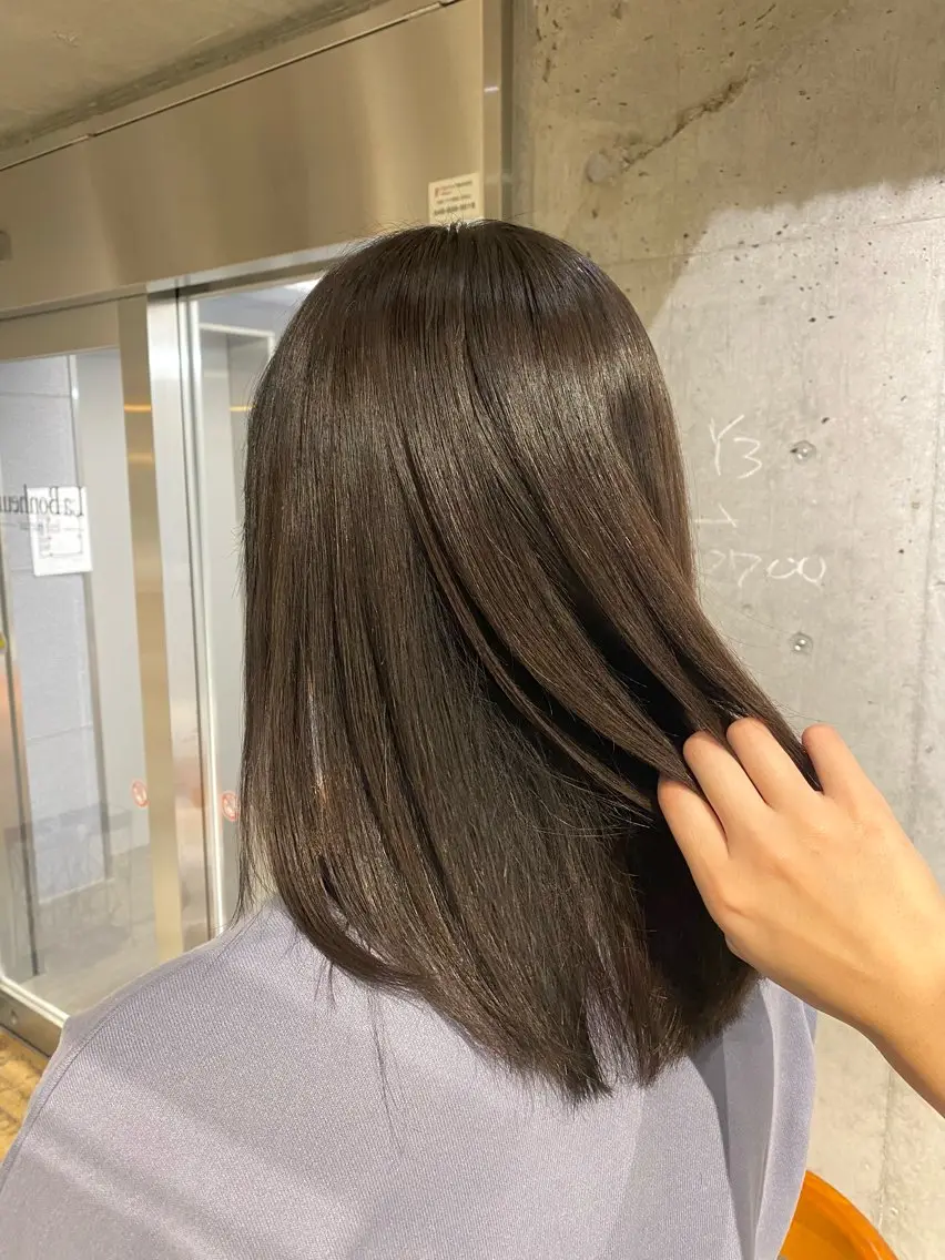 ミディアム カラー パーマ ヘアアレンジ グレージュ 髪質改善 ストレートパーマ カット ヘアカラー 縮毛矯正 トリートメント ヘッドスパ 顔まわり/艶カラー/ 🤎himari🤎のヘアスタイル